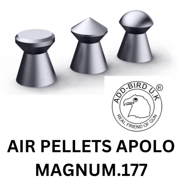 APOLO MAGNUM 0.177 Cal imported pellets for precise and accurate air gun shooting"