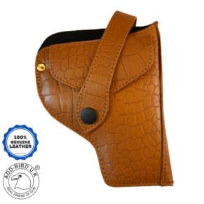 Tan color revolver cover holster designed for secure, comfortable carry and long-lasting protection of your firearm