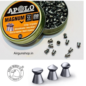 APOLO MAGNUM 0.177 Cal imported pellets for precise and accurate air gun shooting"